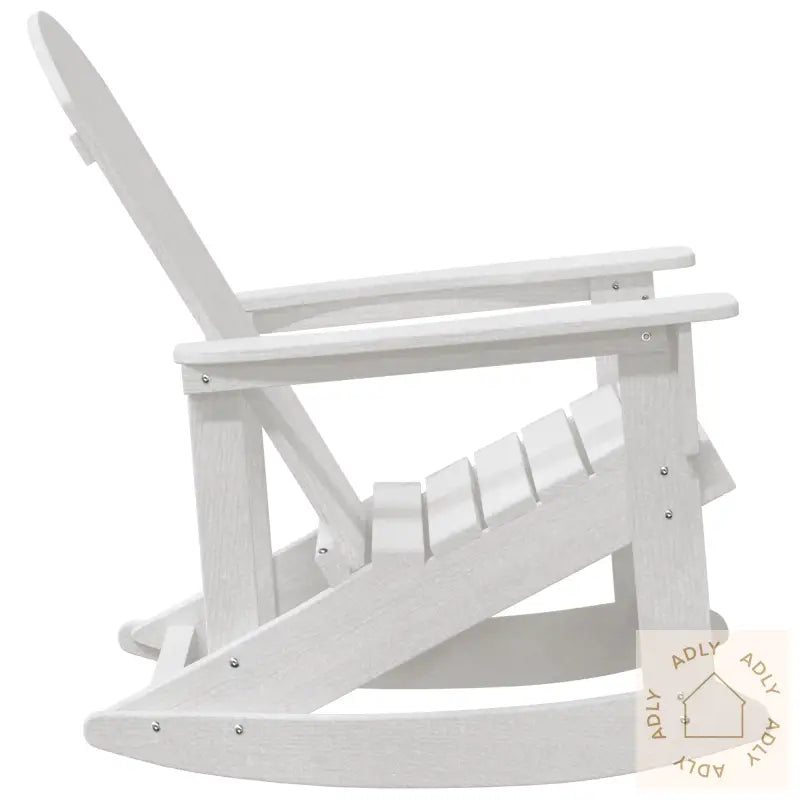 Adirondack Gyngestol Hvit 73.5X92X90 Cm Hdpe