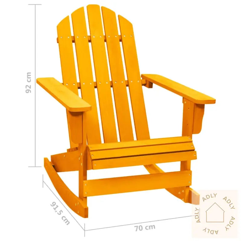 Adirondack Gyngestol For Hage Heltre Gran Oransje