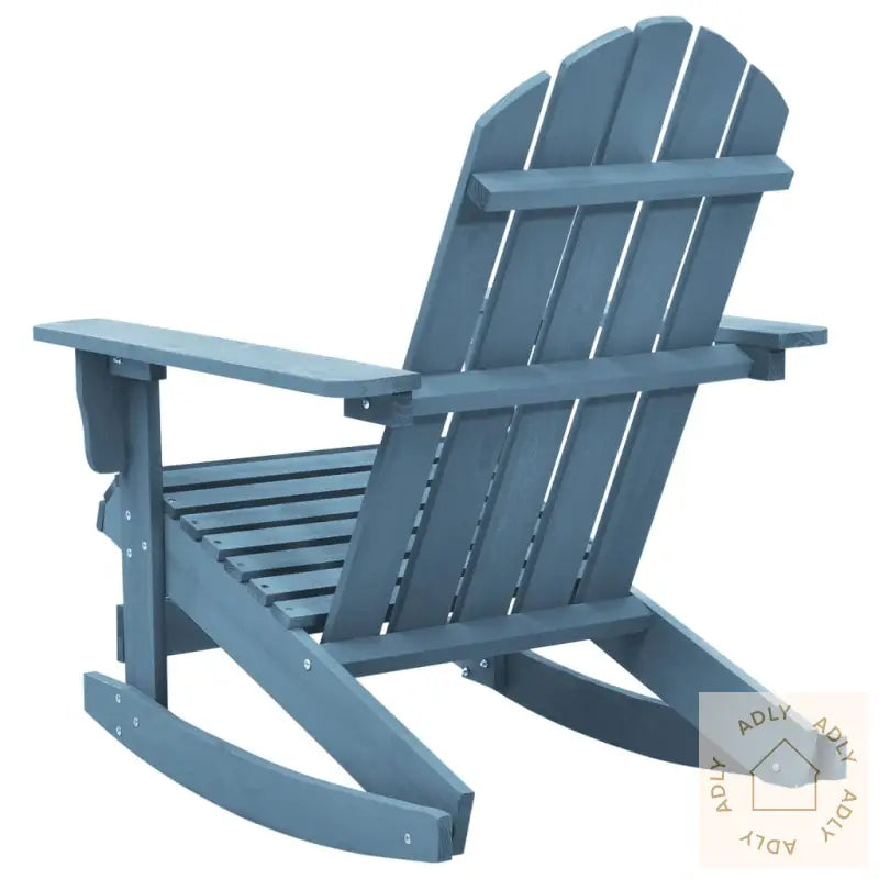 Adirondack Gyngestol For Hage Heltre Gran Blå
