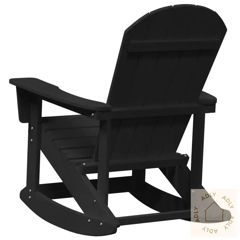 Adirondack Gyngestol Svart 73,5X92X90 Cm Hdpe