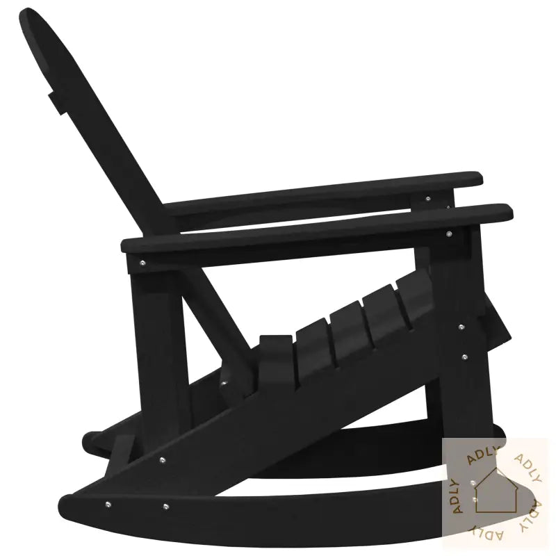 Adirondack Gyngestol Svart 73,5X92X90 Cm Hdpe