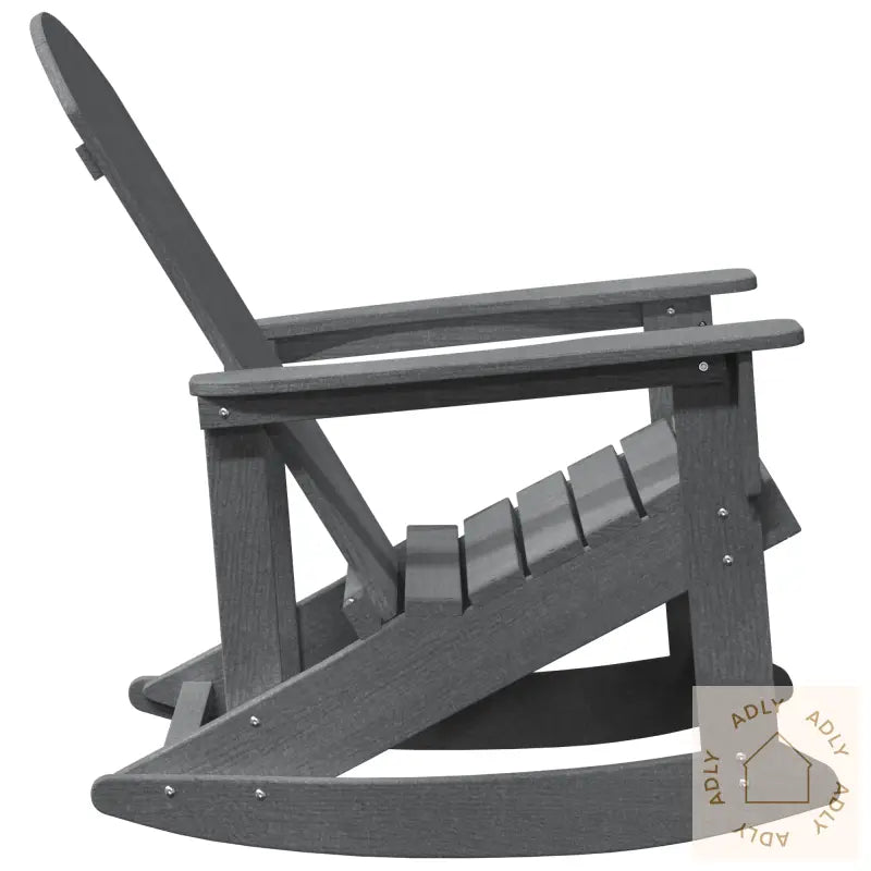 Adirondack Gyngestol Lysegrå 73,5X92X90 Cm Hdpe