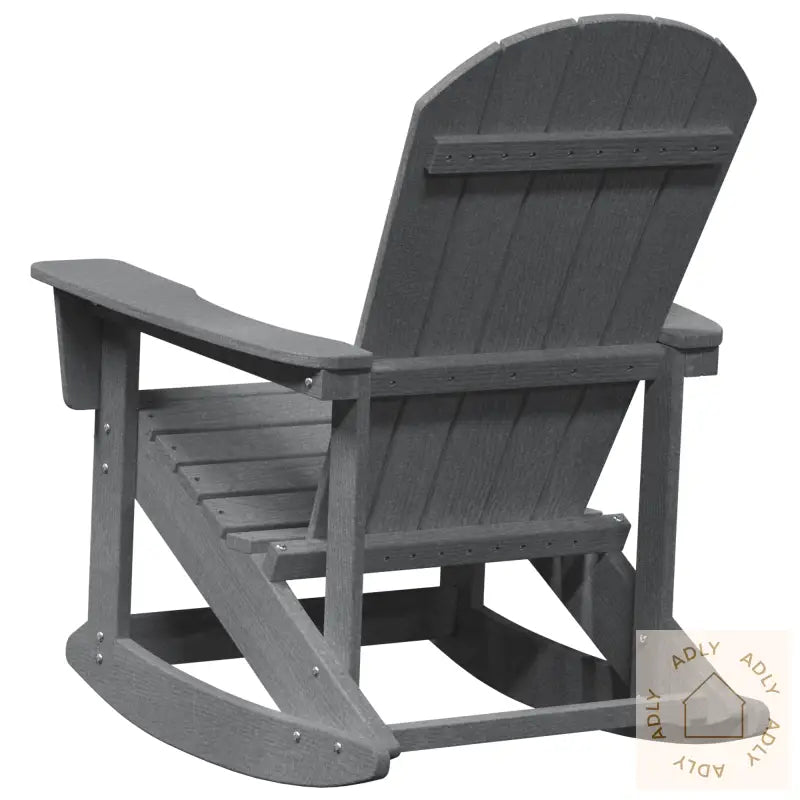 Adirondack Gyngestol Lysegrå 73,5X92X90 Cm Hdpe