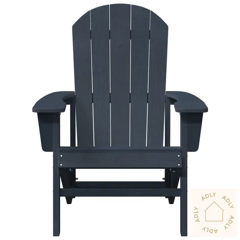 Adirondack-Stoler 2 Stk Marineblå 74X82X90 Cm Hdpe