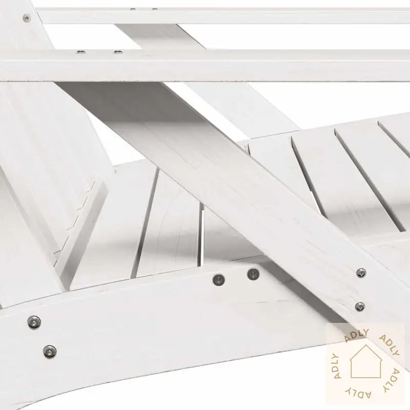 Adirondack Hagestol Hvit 75X77X77 Cm Heltre Furu