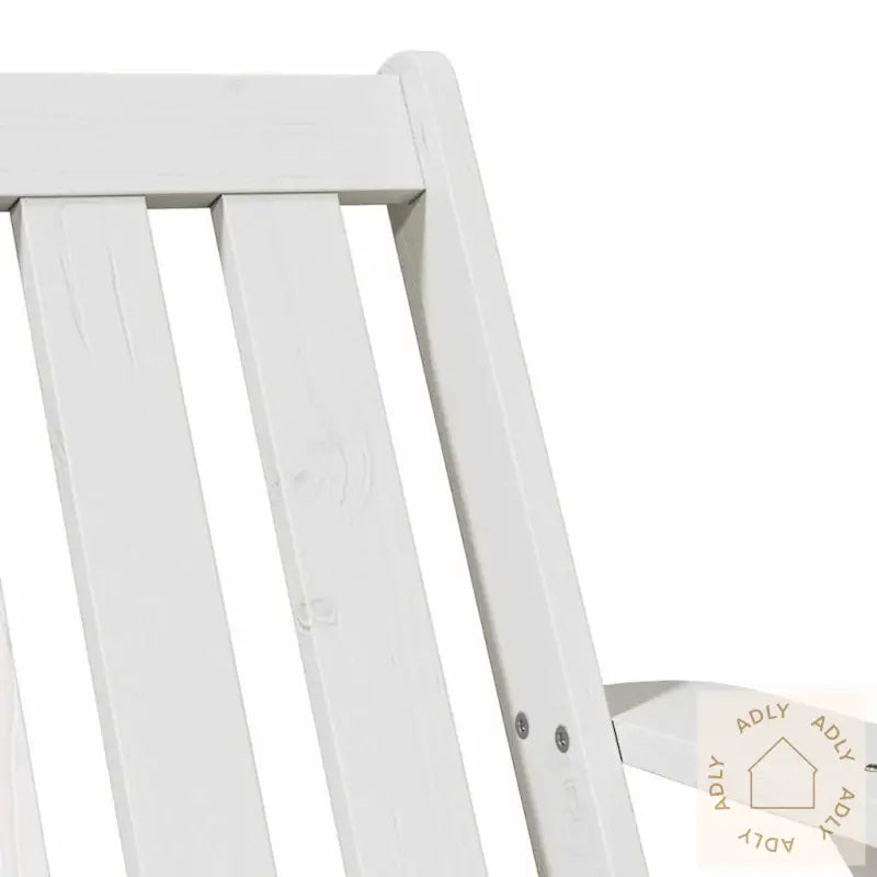 Adirondack Hagestol Hvit 75X77X77 Cm Heltre Furu