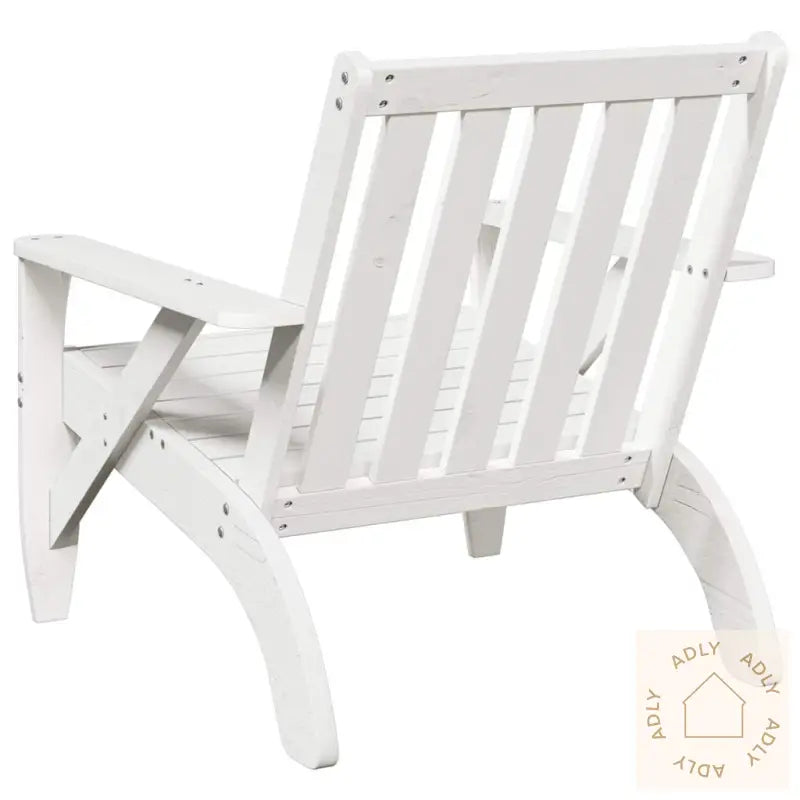 Adirondack Hagestol Hvit 75X77X77 Cm Heltre Furu
