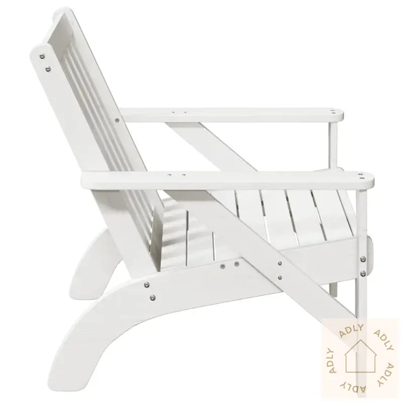 Adirondack Hagestol Hvit 75X77X77 Cm Heltre Furu