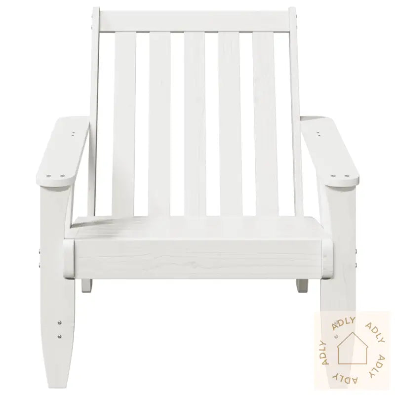 Adirondack Hagestol Hvit 75X77X77 Cm Heltre Furu