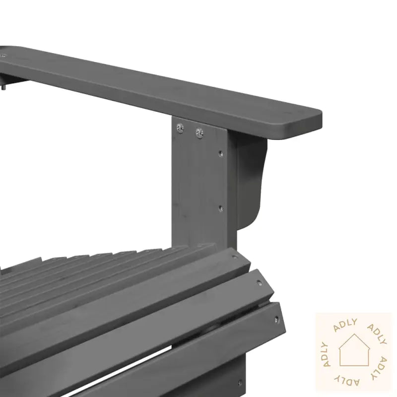 Adirondack Stol Grå 69X85X90,5 Cm Heltre Gran