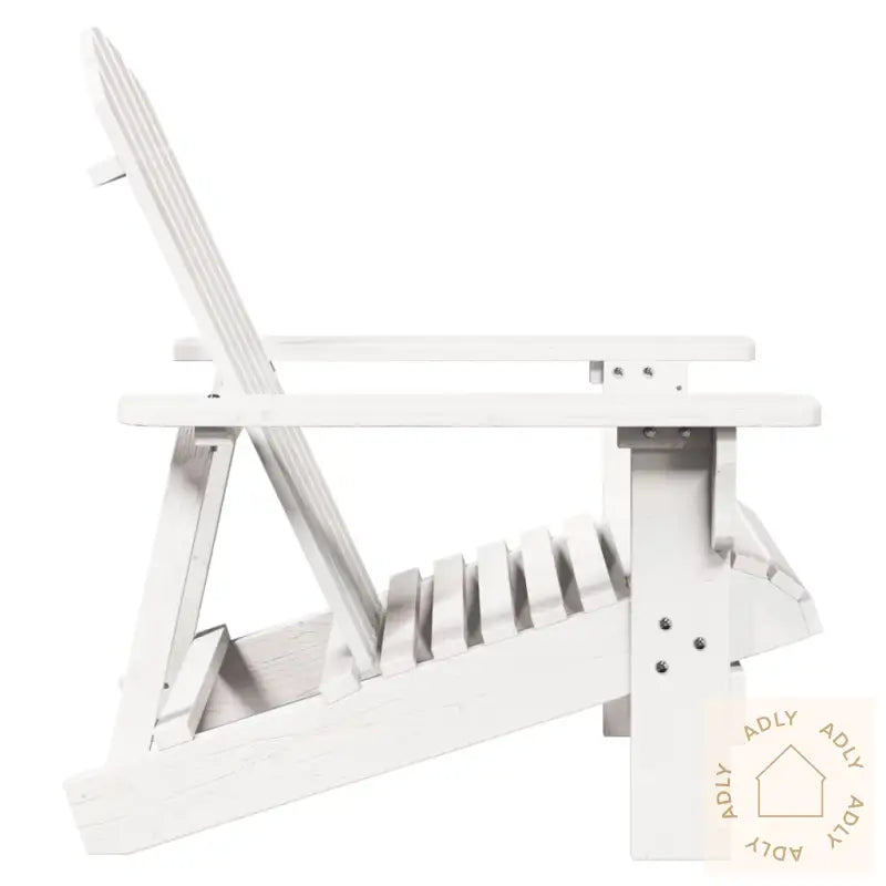 Adirondack Stol Hvit 69X85X90,5 Cm Heltre Gran