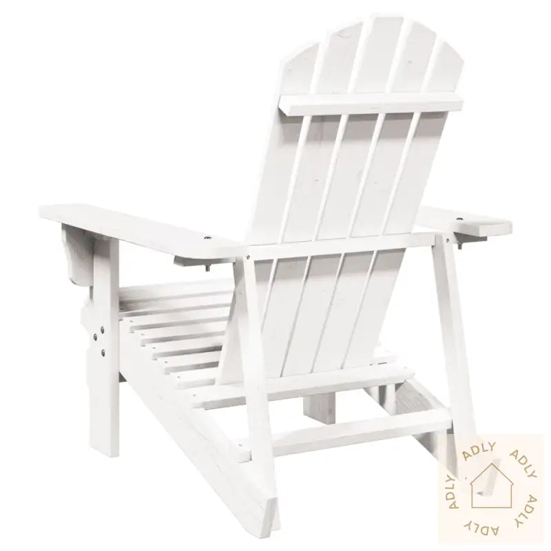 Adirondack Stol Hvit 69X85X90,5 Cm Heltre Gran