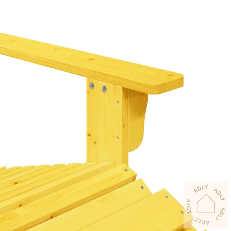 Adirondack-Stol Med Ottoman Gul Heltre Gran