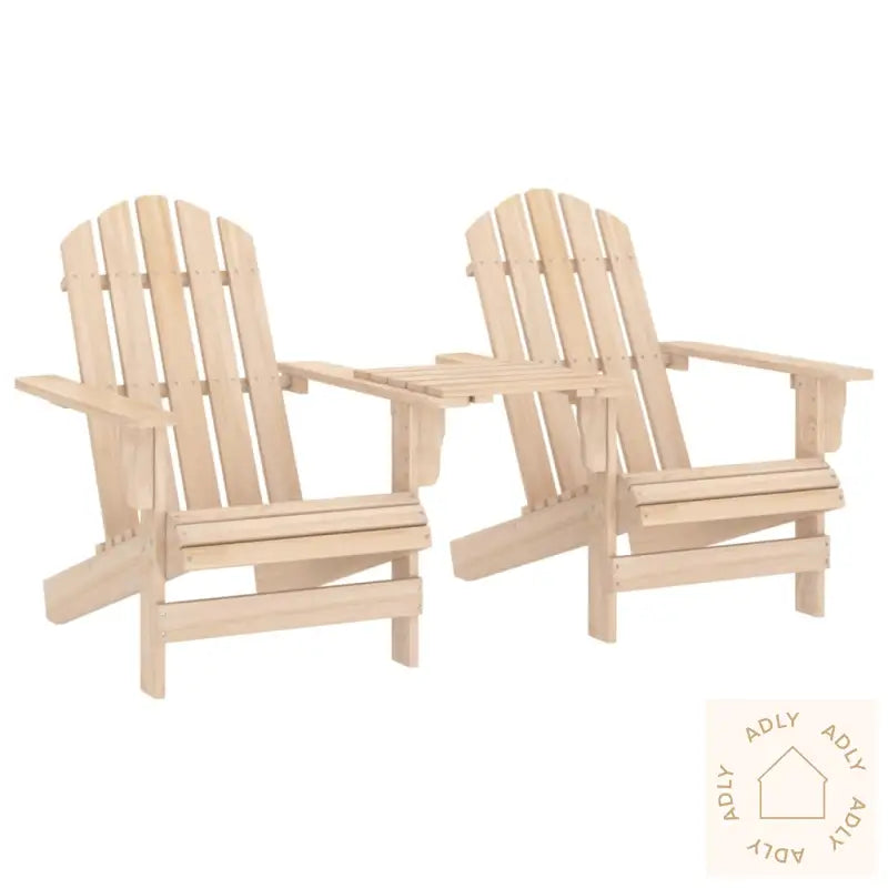 Adirondack Hagestoler Med Tebord Heltre Gran