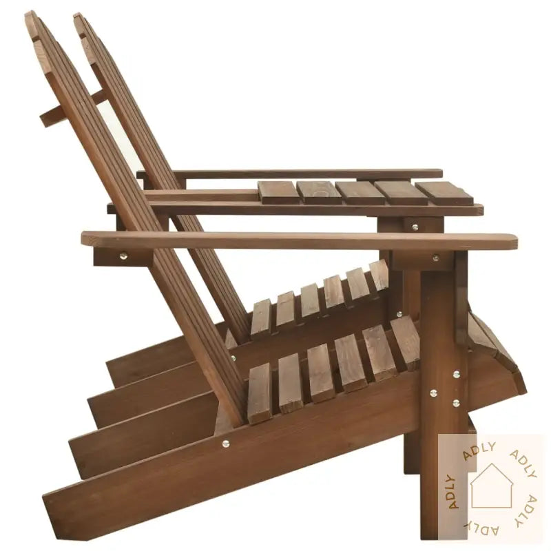 Adirondack Hagestoler Med Tebord Heltre Gran Brun