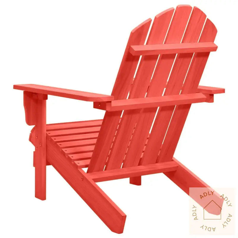 Adirondack Hagestol Heltre Gran Rød