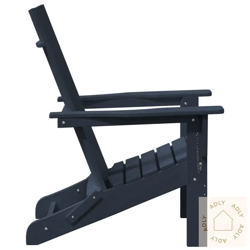 Sammenleggbare Adirondack Stol Marineblå 74.5X80.5X90 Cm Hdpe