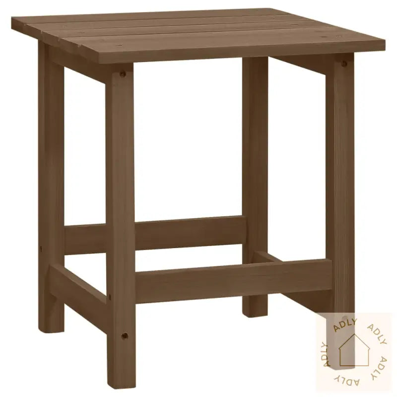 Adirondack Hagestol Med Bord Heltre Gran Brun