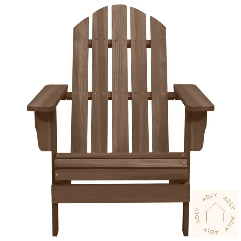 Adirondack Hagestol Med Bord Heltre Gran Brun