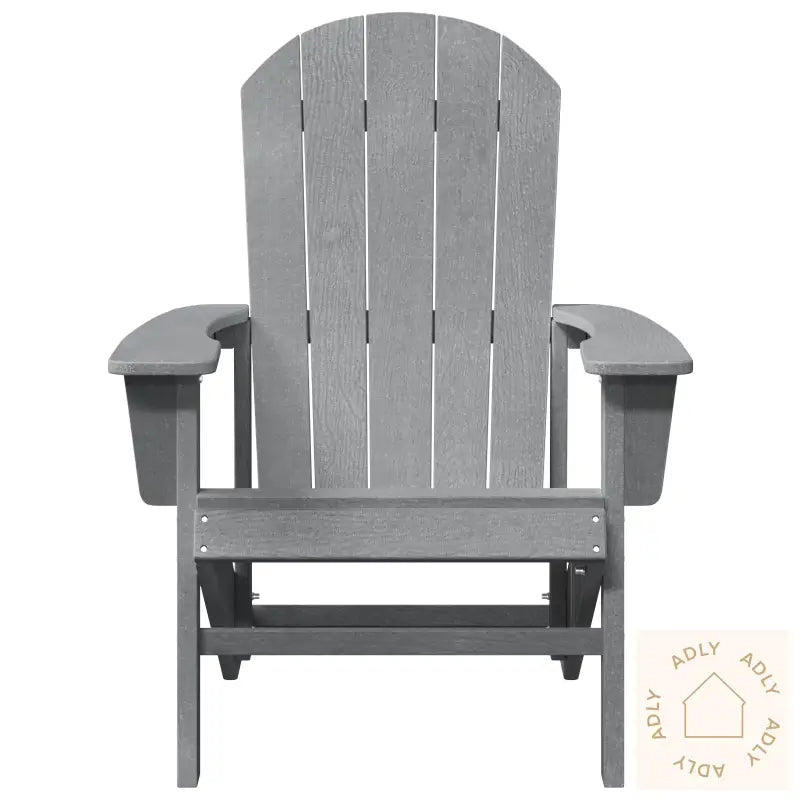 Adirondack-Stoler 2 Stk Lysegrå 74X82X90 Cm Hdpe