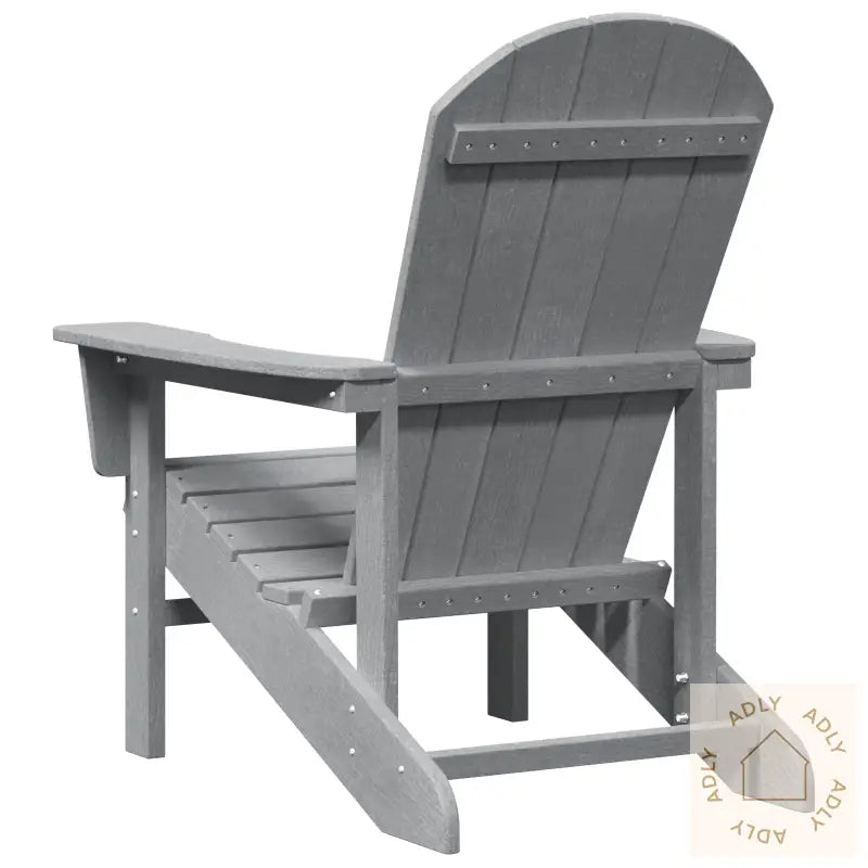 Adirondack-Stoler 2 Stk Lysegrå 74X82X90 Cm Hdpe