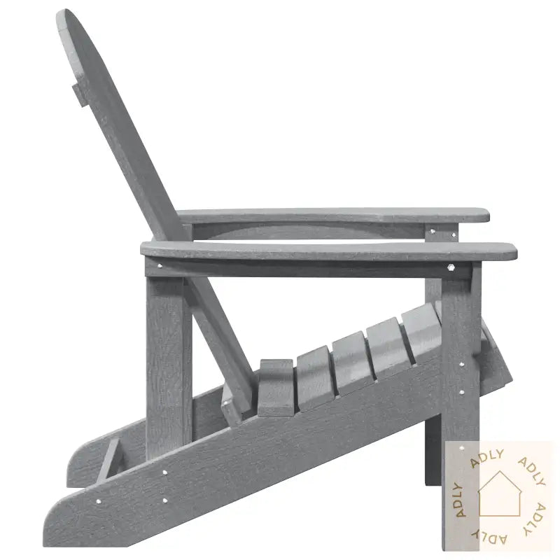 Adirondack-Stoler 2 Stk Lysegrå 74X82X90 Cm Hdpe