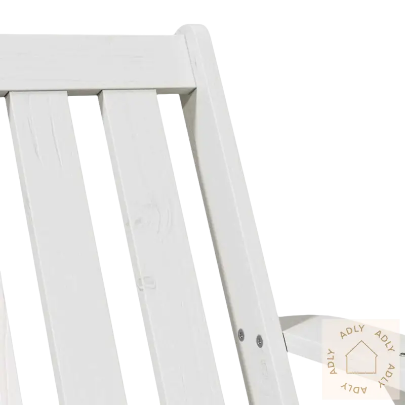 Heltre furu Adirondack hagestoler med hvit malt treryggen og rustikk sjarm