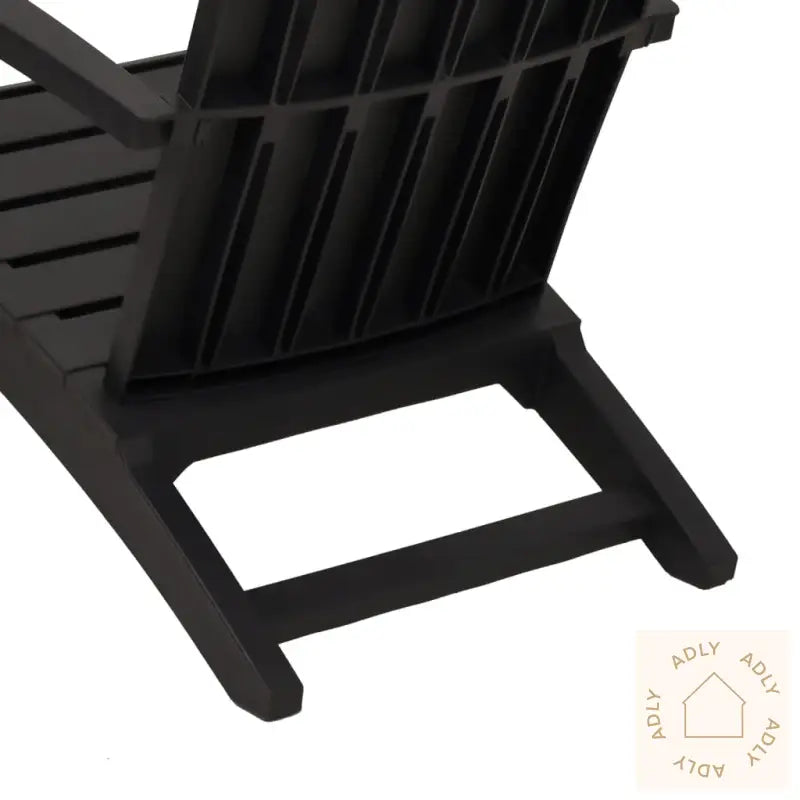 Adirondack Hagestoler 2 Stk Svart Polypropylen