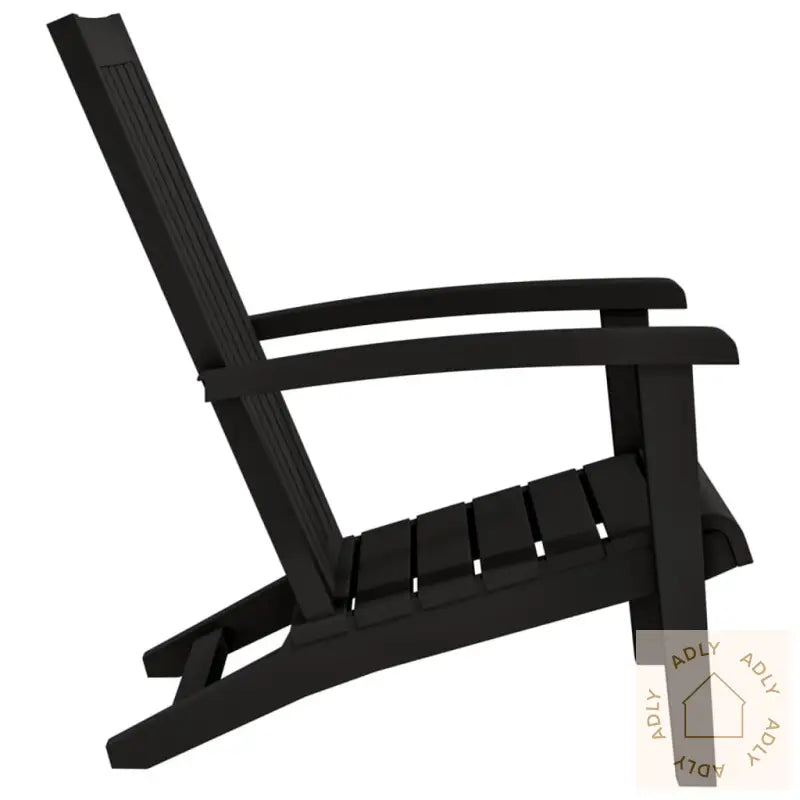 Adirondack Hagestoler 2 Stk Svart Polypropylen