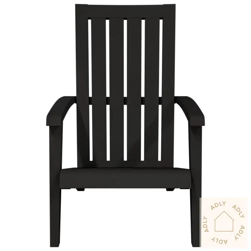 Adirondack Hagestoler 2 Stk Svart Polypropylen