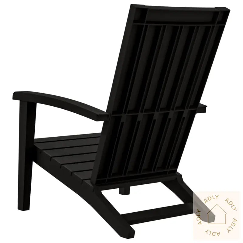 Adirondack Hagestoler 2 Stk Svart Polypropylen