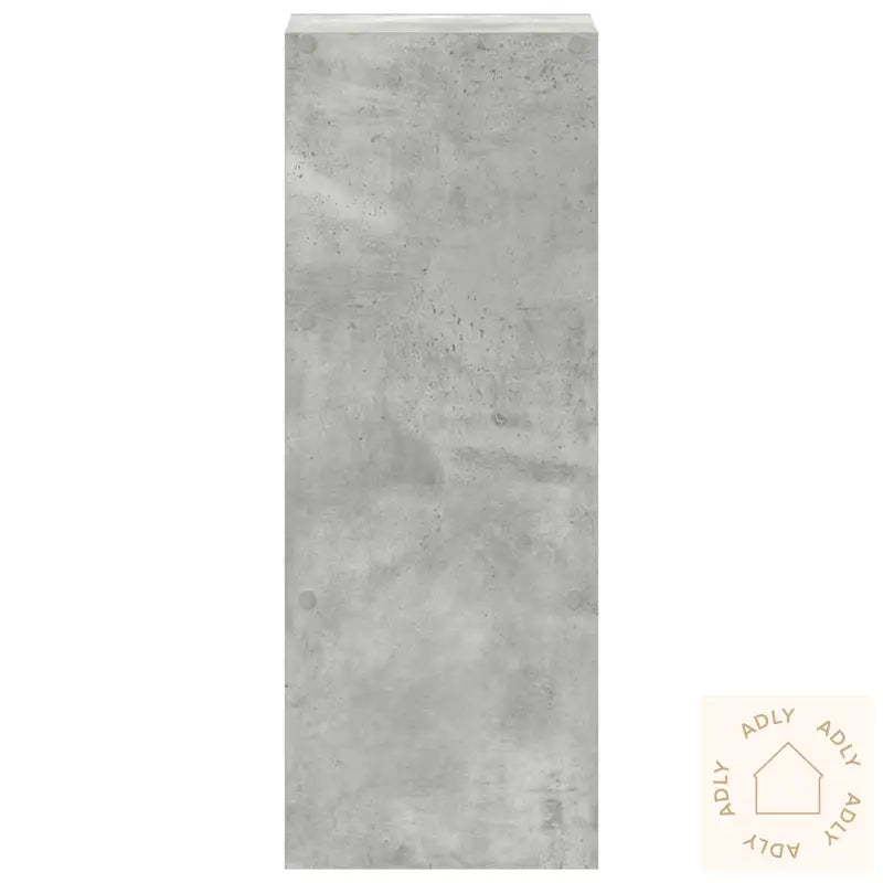 Bokhylle Stablebar Betong Grå 30X30X80 Cm Konstruert Tre