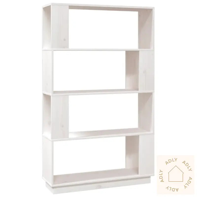Bokhylle/Romdeler Hvit 80X25X132 Cm Heltre Furu