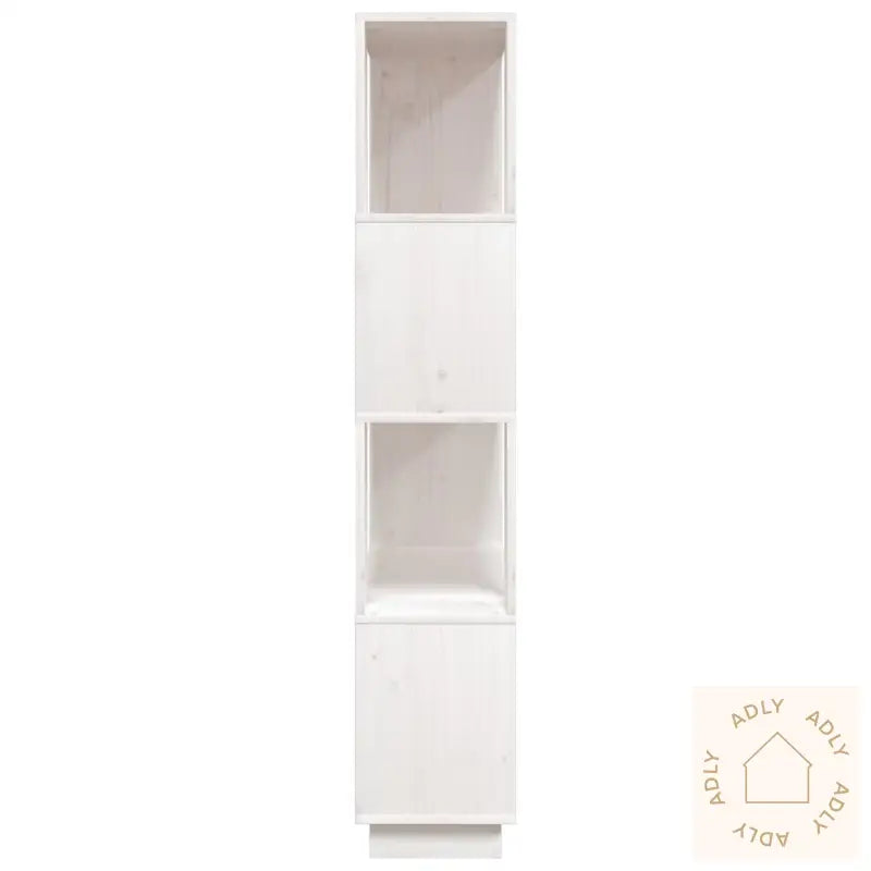 Bokhylle/Romdeler Hvit 80X25X132 Cm Heltre Furu
