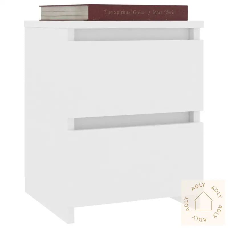 Nattbord 2 Stk Hvit 30X30X40 Cm Konstruert Tre