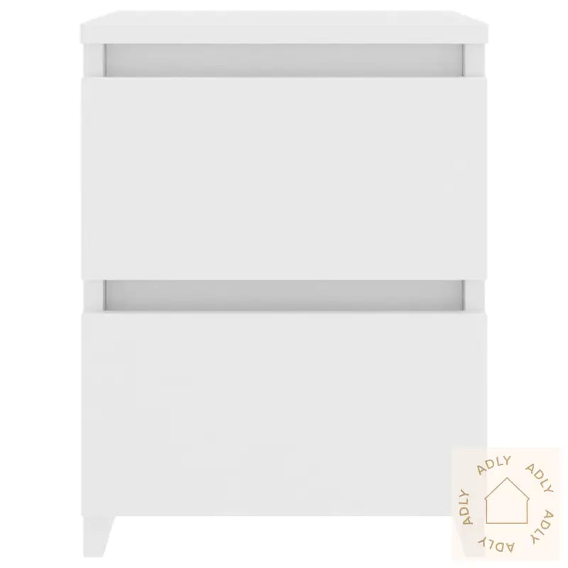 Nattbord 2 Stk Hvit 30X30X40 Cm Konstruert Tre