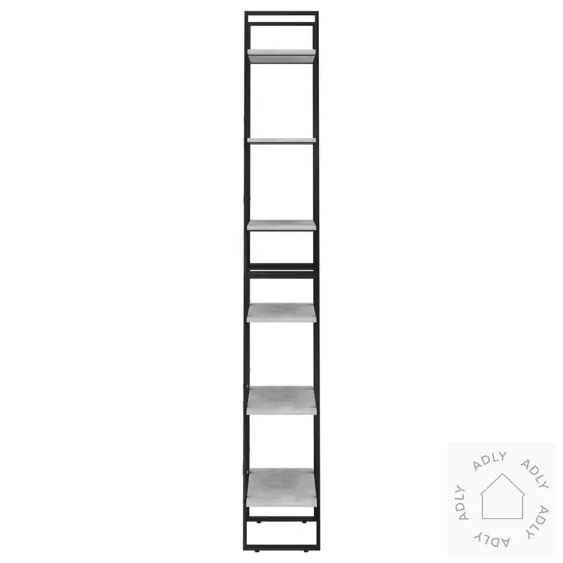 Oppbevaringshylle Betonggrå 60X30X210 Cm Konstruert Tre