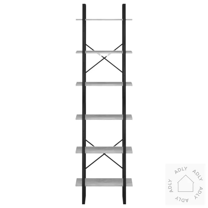 Oppbevaringshylle Betonggrå 60X30X210 Cm Konstruert Tre