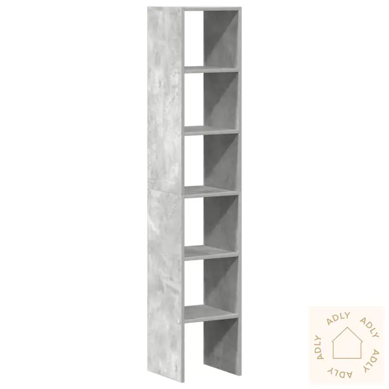 Bokhylle 2 Stk Stablebar Betong Grå 30X30X80 Cm Konstruert Tre