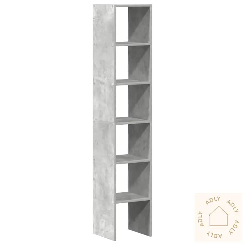 Bokhylle 2 Stk Stablebar Betong Grå 30X30X80 Cm Konstruert Tre