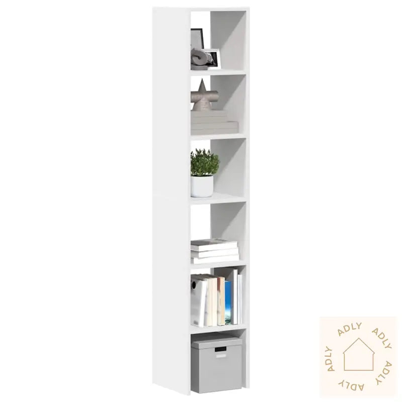 Bokhyller 2 Stk Stabelbare Hvite 30X30X80 Cm Konstruert Tre