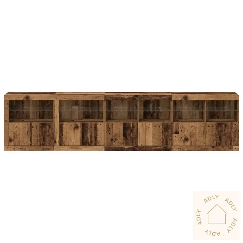 Sidetabell Med Led-Lamper Gamle Tre 283X37X67 Cm Ingeniørtre