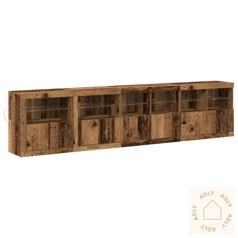 Sidetabell Med Led-Lamper Gamle Tre 283X37X67 Cm Ingeniørtre