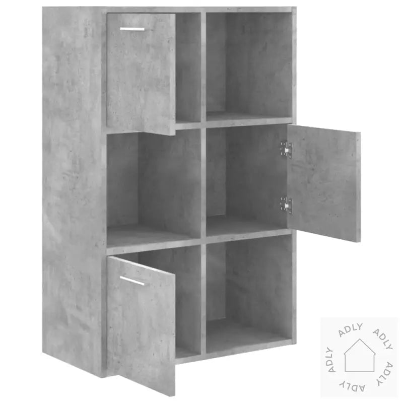 Oppbevaringsskap Betonggrå 60X29,5X90 Cm Konstruert Tre
