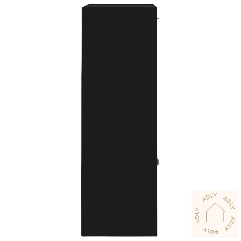 Sort Black storage cabinet with åpne kuber på Kuber Hylle til stue og kontor