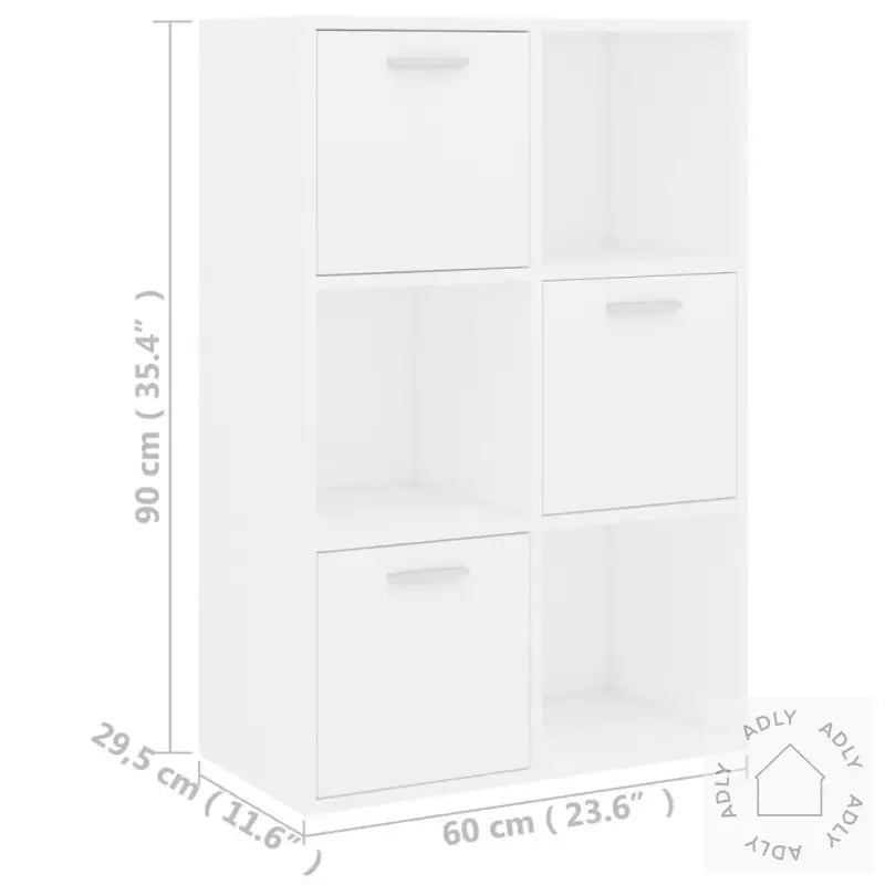 Oppbevaringsskap Hvit 60X29,5X90 Cm Konstruert Tre