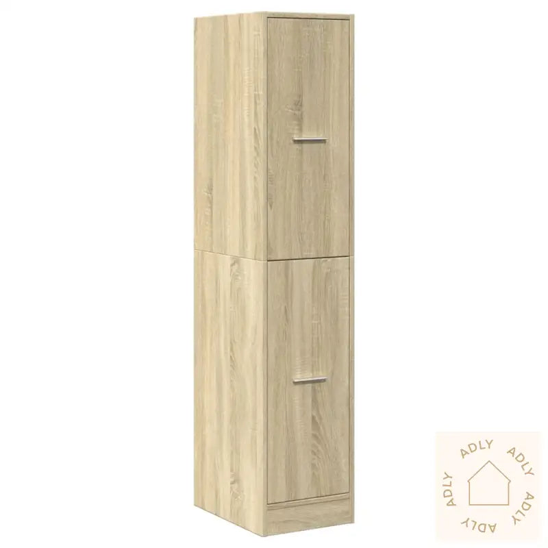 Apotekskap Sonoma Eik 30X41X144,5 Cm Konstruert Tre