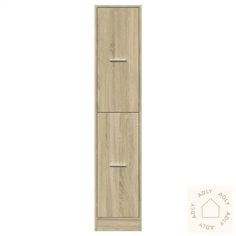 Apotekskap Sonoma Eik 30X41X144,5 Cm Konstruert Tre