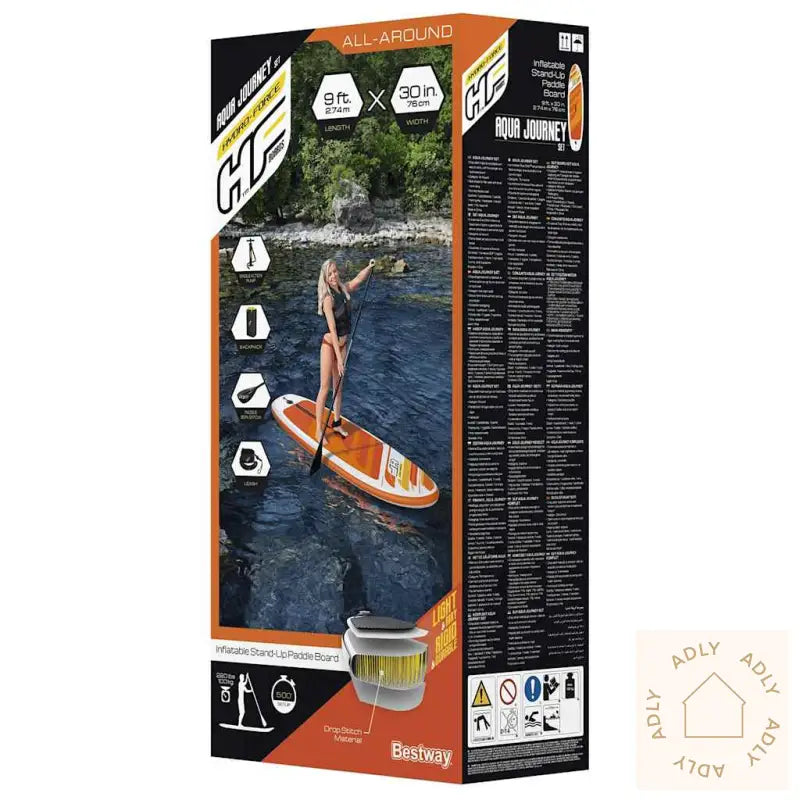 Bestway Hydro-Force Oppblåsbart Padlebrettsett Aqua Journey 65349