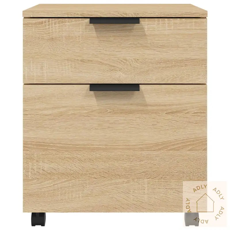 Mobilt Arkivskap Med Hjul Sonoma Eik 45X38X54 Cm Konstruert Tre